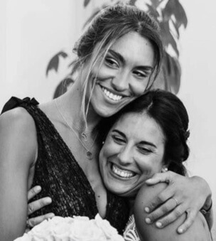   Audrey Renard with her sister.